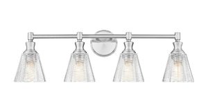 Z-Lite - 7704-4V-BN - Four Light Vanity - Auden - Brushed Nickel