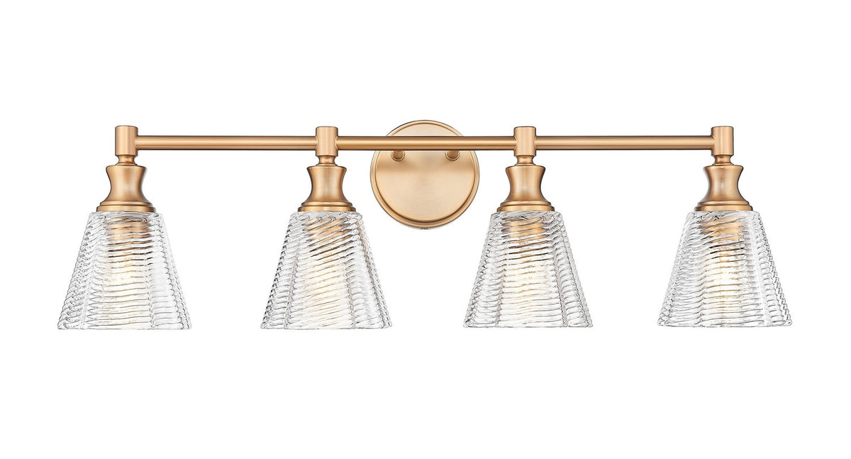 Z-Lite - 7704-4V-MGLD - Four Light Vanity - Auden - Modern Gold