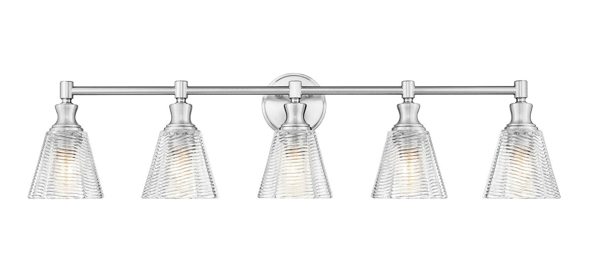 Z-Lite - 7704-5V-BN - Five Light Vanity - Auden - Brushed Nickel