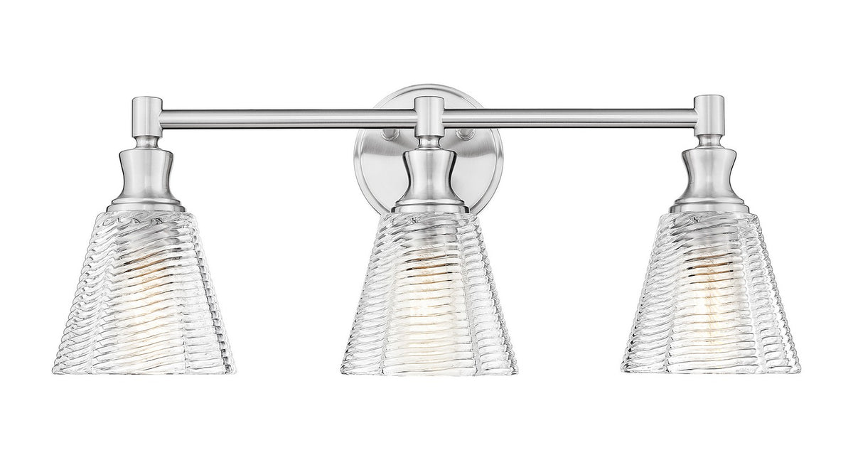 Z-Lite - 7704-3V-BN - Three Light Vanity - Auden - Brushed Nickel