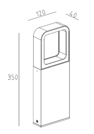 Eurofase - 47042-018 - LED Bollard - Rion - Black