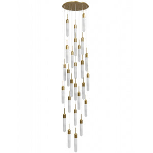 Avenue Lighting - HF7425-AB - 25 Light Pendant - Tribeca - Aged Brass