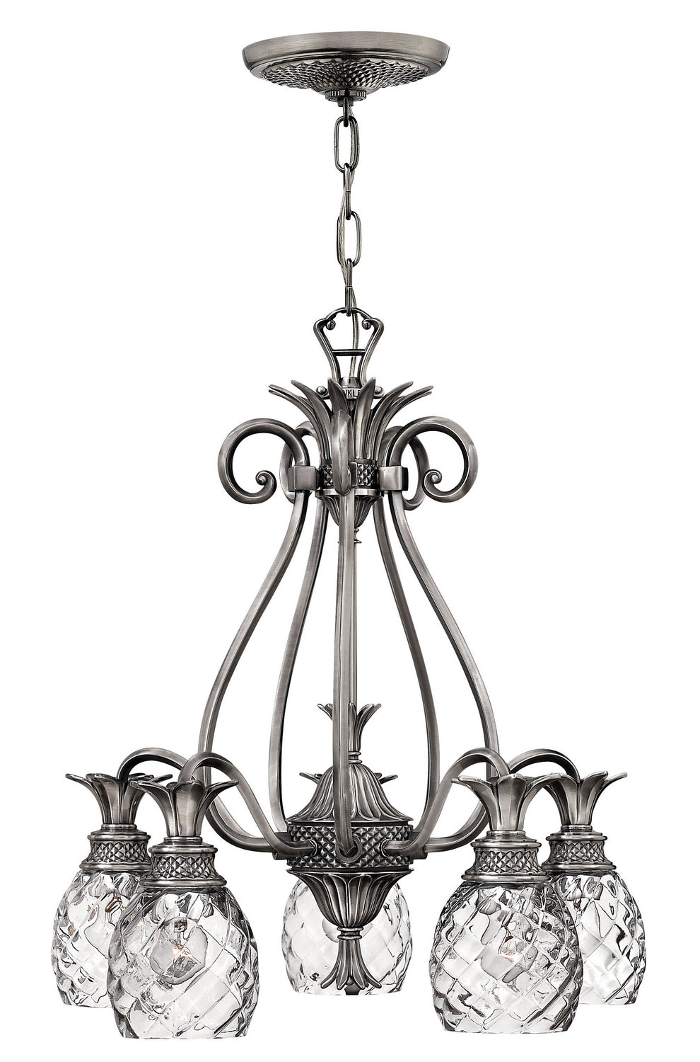 Hinkley - 4885PL - LED Chandelier - Plantation - Polished Antique Nickel