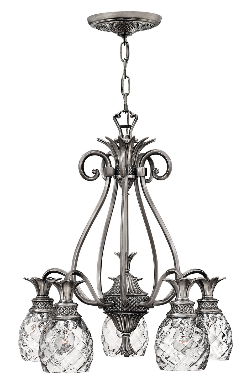 Hinkley - 4885PL - LED Foyer Pendant - Plantation - Polished Antique Nickel