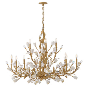 Fredrick Ramond - FR32206BNG - 12 Light Chandelier - Yvette - Burnished Gold