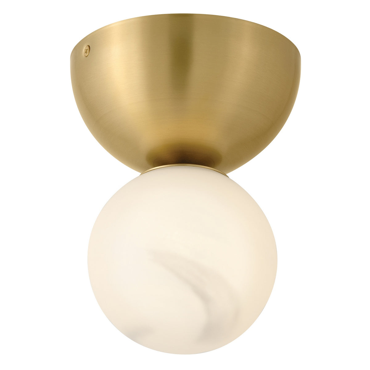 Fredrick Ramond - FR41901LCB - One Light Semi-Flush Mount - Selene - Lacquered Brass