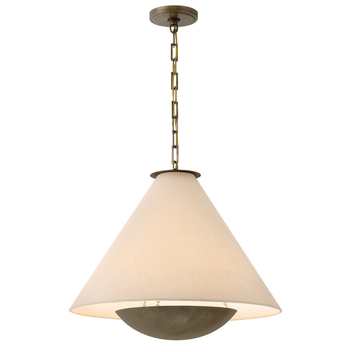 Hinkley - 32955THB - Three Light Chandelier - Linden - Textured Heritage Brass