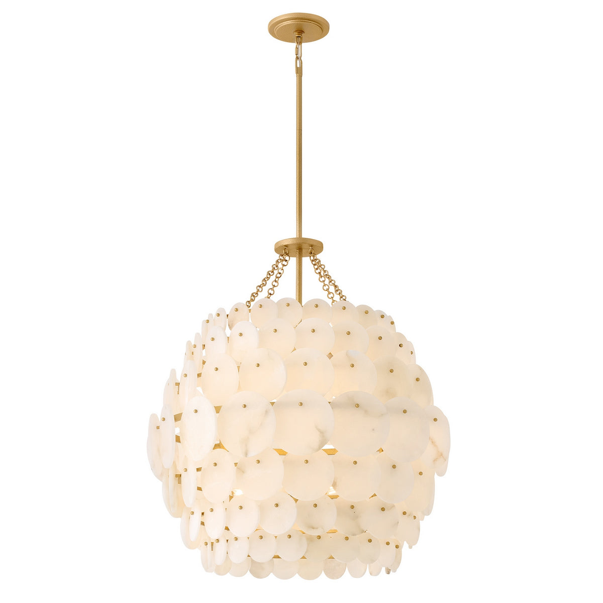 Hinkley - 43805PI - LED Chandelier - Yara - Piastra Gold