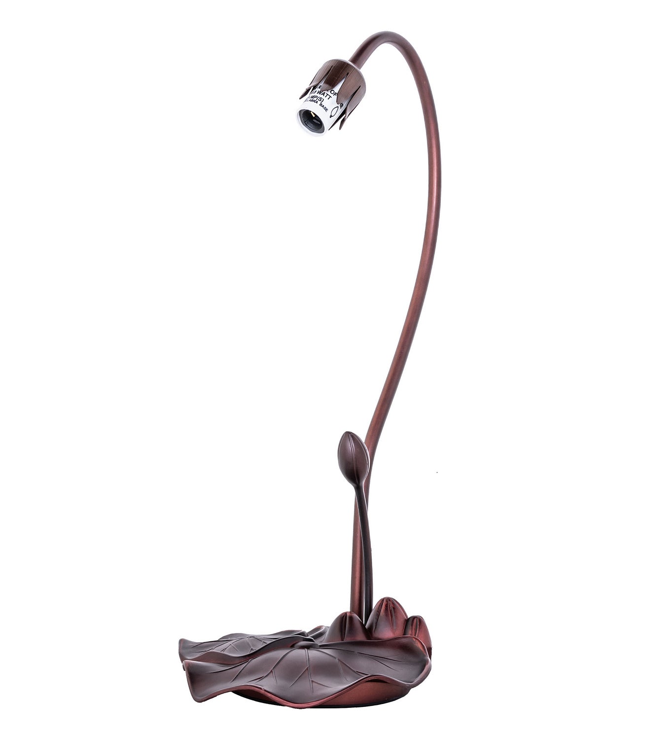 Meyda Tiffany - 12386 - One Light Accent Lamp - Amber/Green Pond Lily - Mahogany Bronze