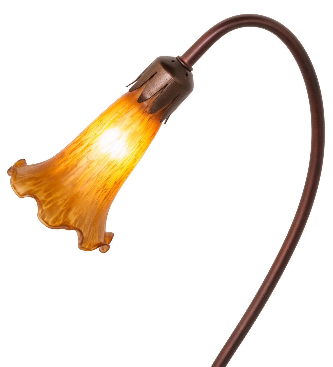 Meyda Tiffany - 12432 - One Light Accent Lamp - Amber - Mahogany Bronze