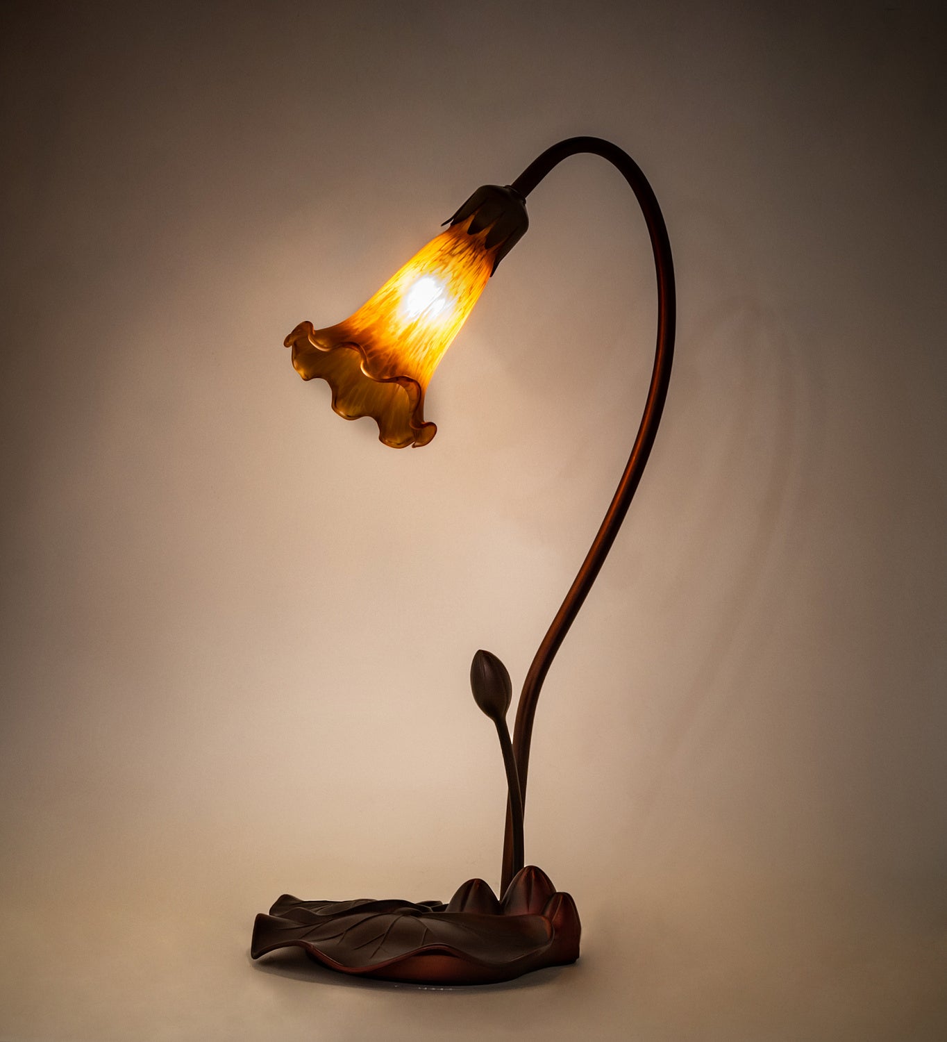 Meyda Tiffany - 12432 - One Light Accent Lamp - Amber - Mahogany Bronze