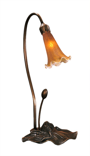 Meyda Tiffany - 12432 - One Light Accent Lamp - Amber - Mahogany Bronze