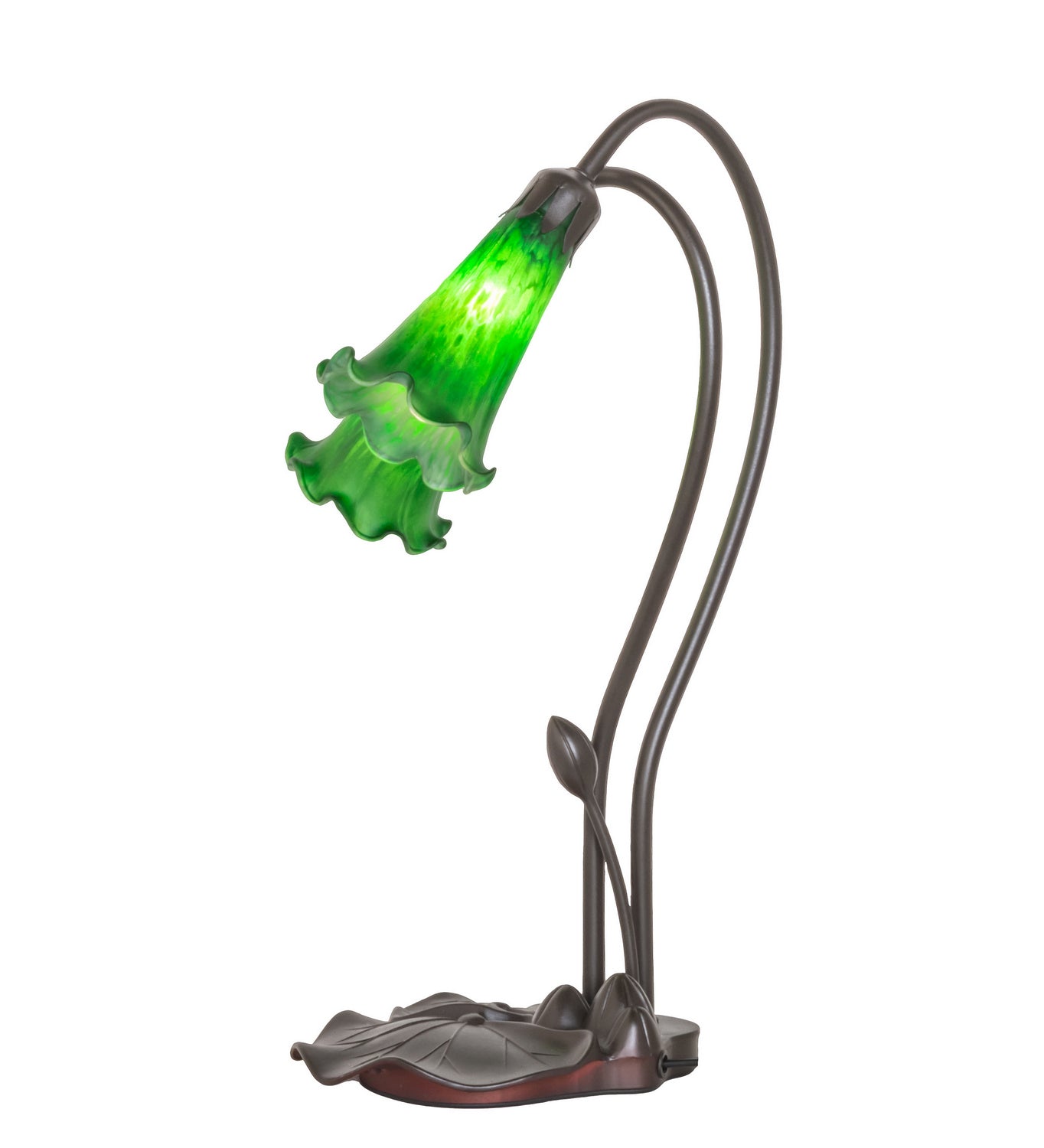 Meyda Tiffany - 13481 - Two Light Accent Lamp - Green - Mahogany Bronze