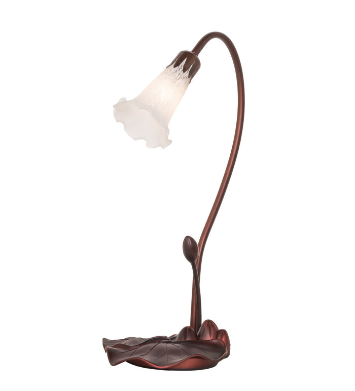 Meyda Tiffany - 14043 - One Light Accent Lamp - White - Mahogany Bronze