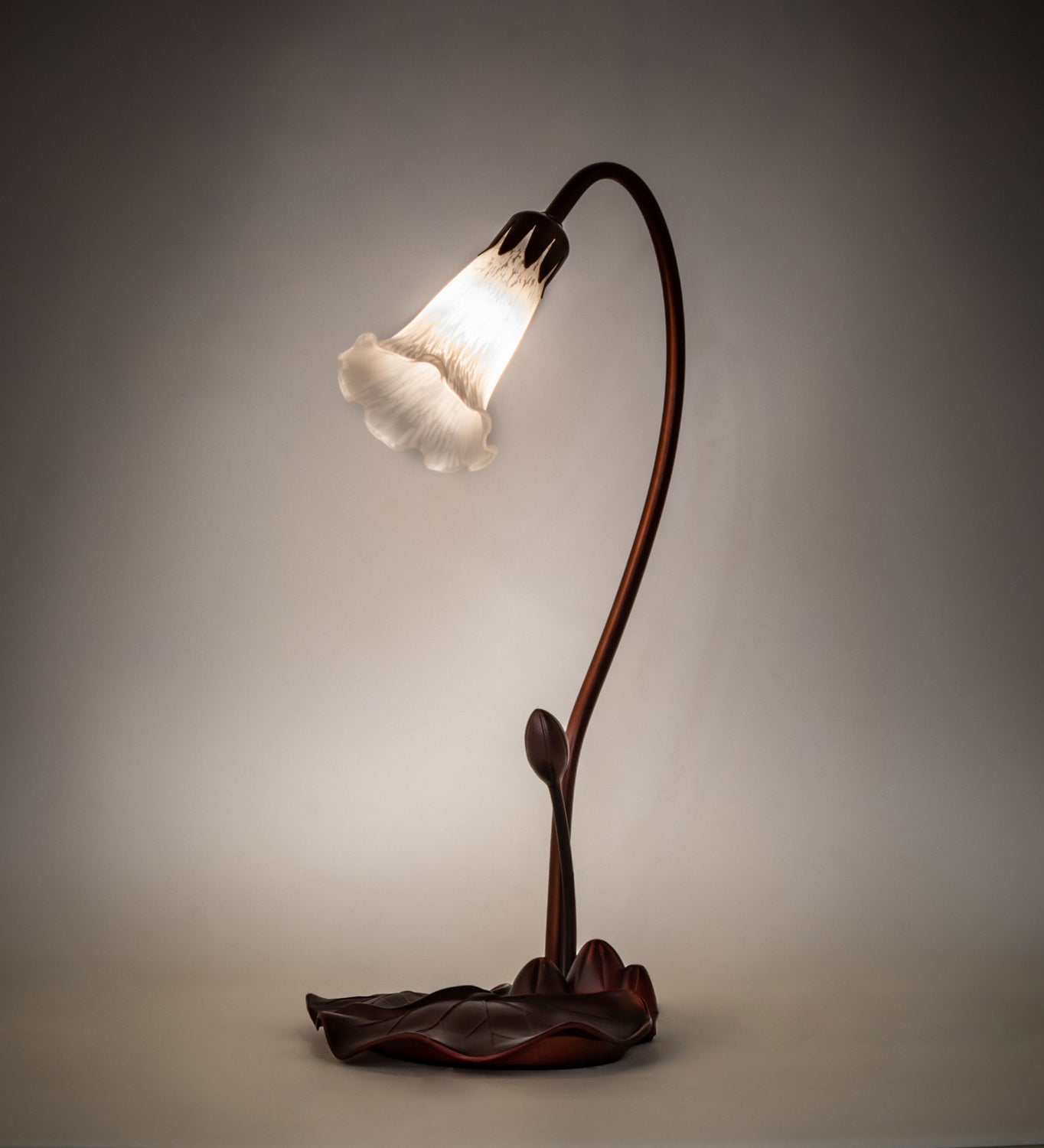 Meyda Tiffany - 14043 - One Light Accent Lamp - White - Mahogany Bronze