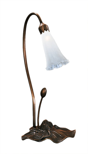 Meyda Tiffany - 14043 - One Light Accent Lamp - White - Mahogany Bronze