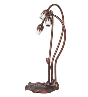 Meyda Tiffany - 14110 - Two Light Accent Lamp - Pink Pond Lily - Mahogany Bronze