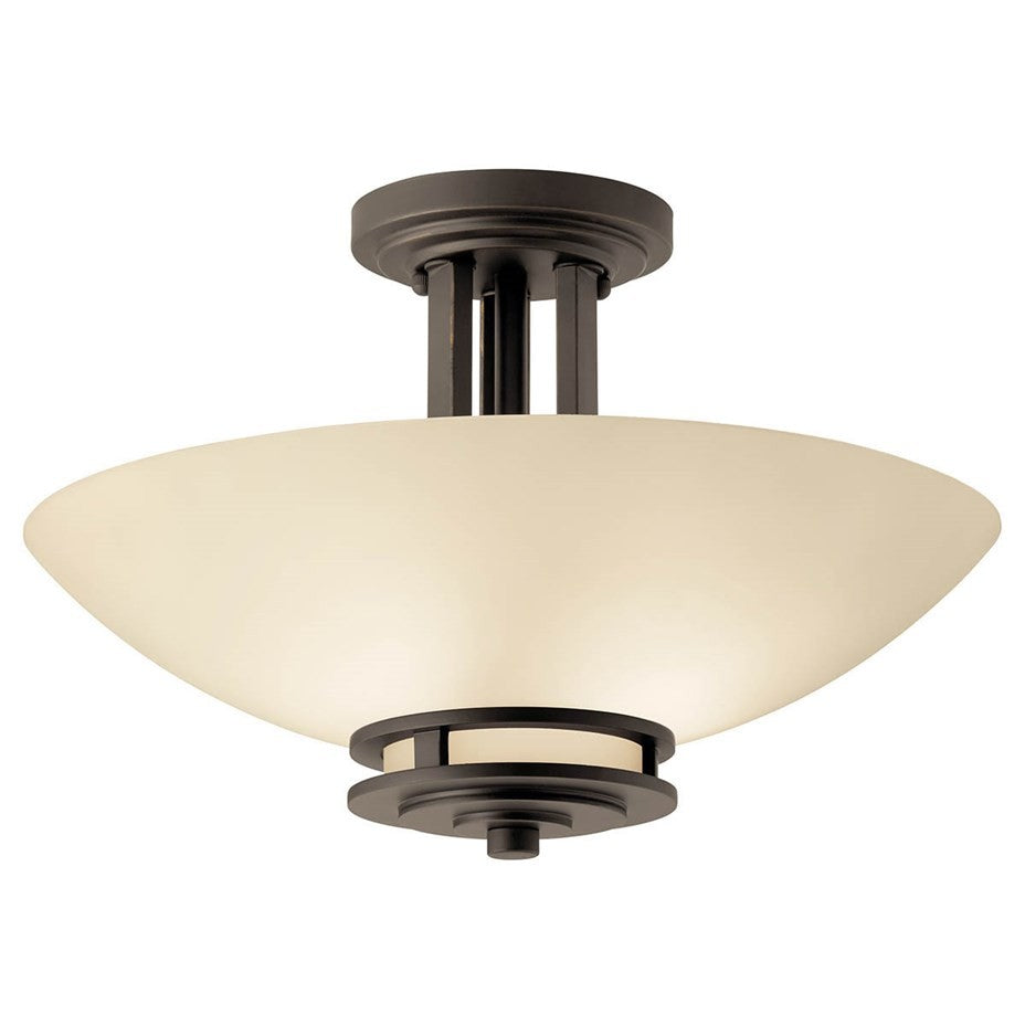 Kichler - 3674OZ - Two Light Semi Flush Mount - Hendrik - Olde Bronze