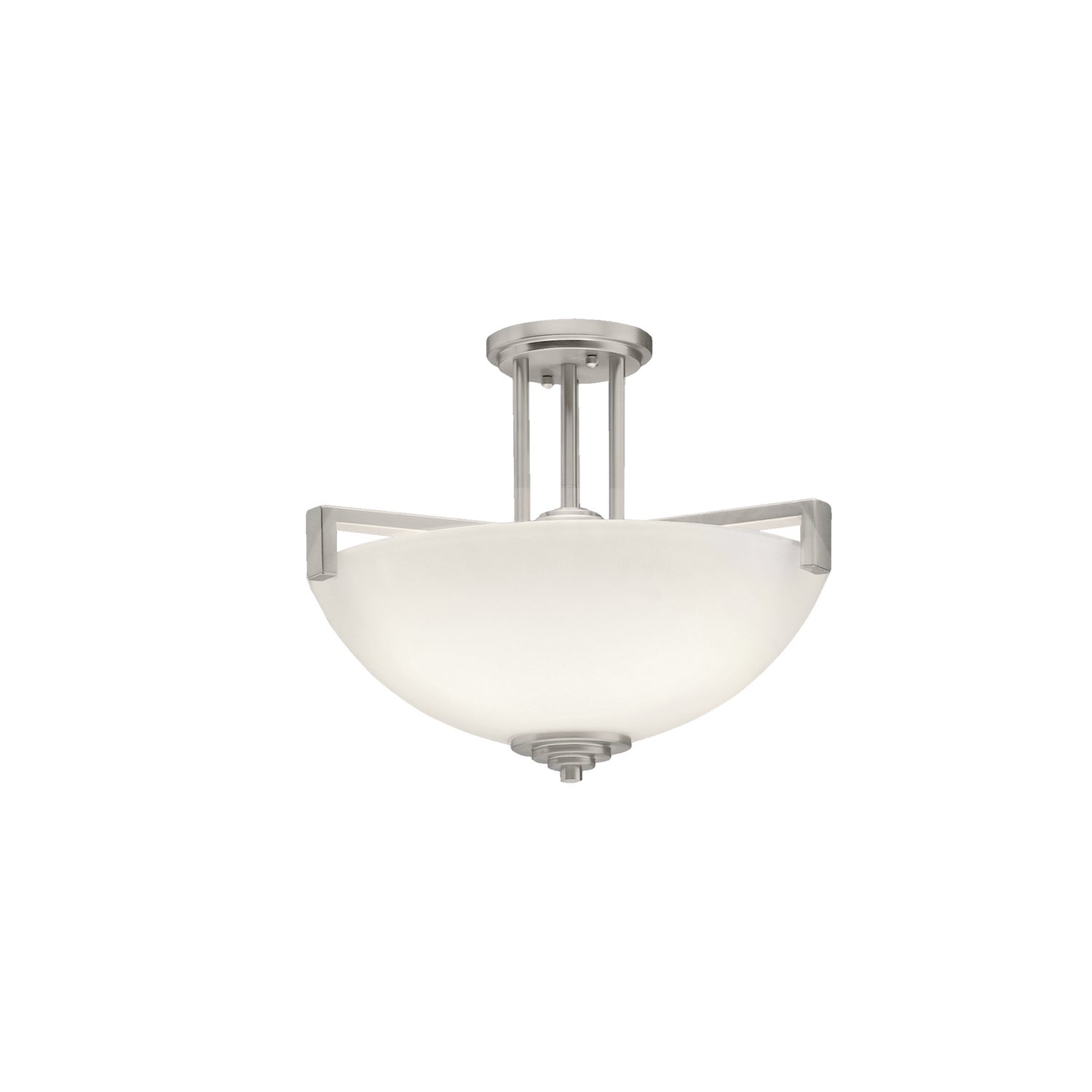 Kichler - 3797NI - Three Light Pendant/Semi Flush Mount - Eileen - Brushed Nickel