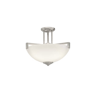 Kichler - 3797NI - Three Light Pendant/Semi Flush Mount - Eileen - Brushed Nickel