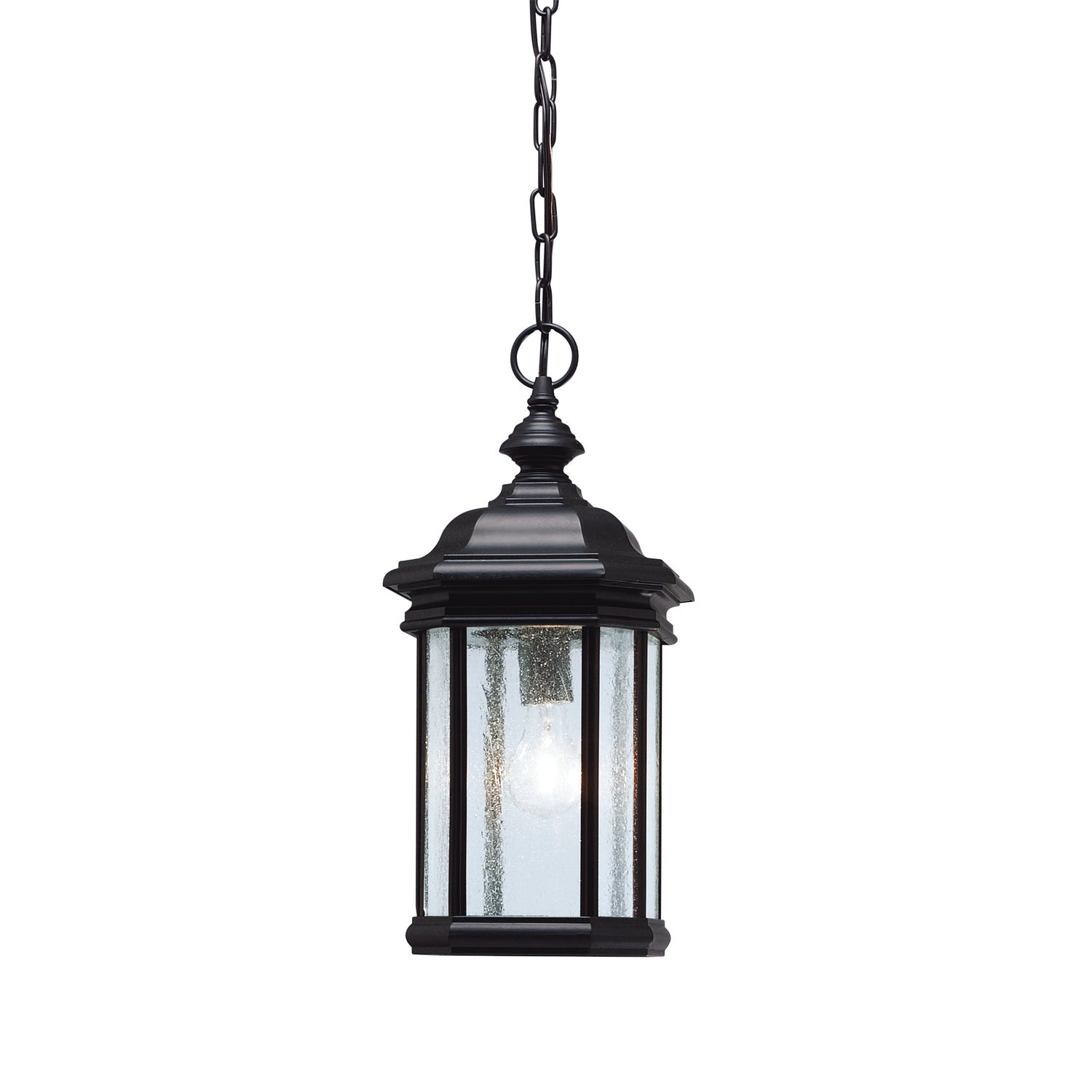 Kichler - 9810BK - One Light Outdoor Pendant - Kirkwood - Black