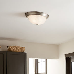 Kichler - 8109NI - Two Light Flush Mount - Brushed Nickel