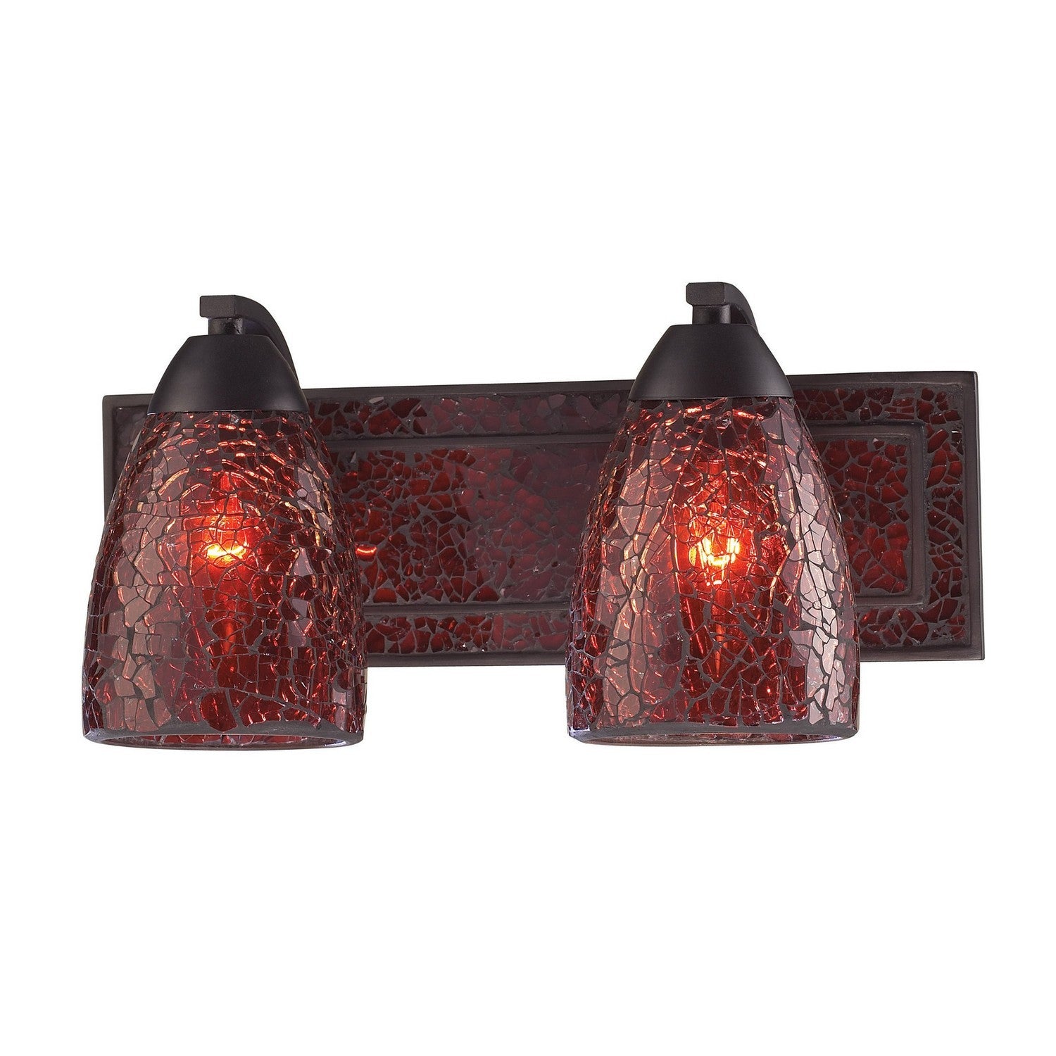 ELK Home - 1301-2RST-RDC - Two Light Vanity - Elegant Bath - Rust