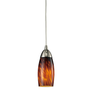 ELK Home - 110-1ES - One Light Mini Pendant - Milan - Satin Nickel