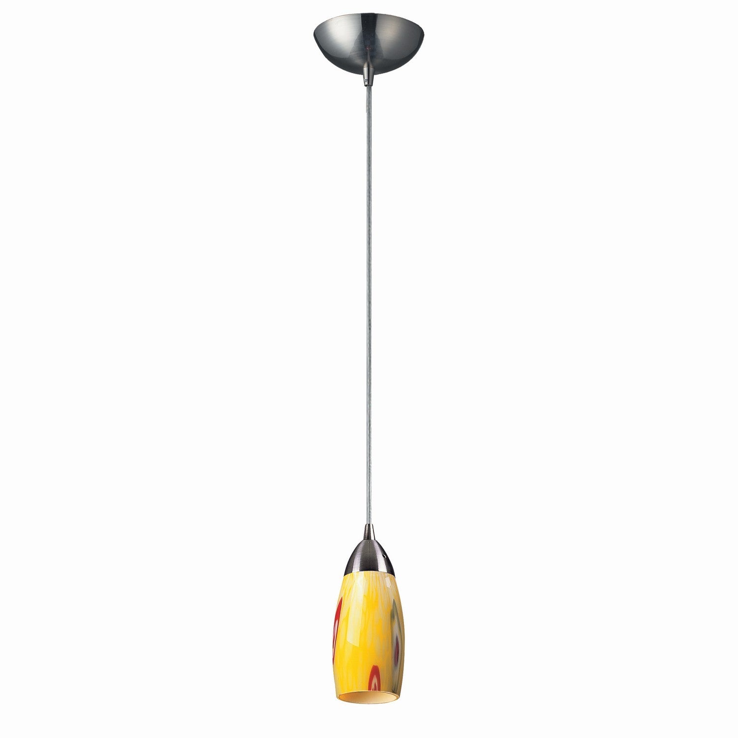 ELK Home - 110-1YW - One Light Mini Pendant - Milan - Satin Nickel