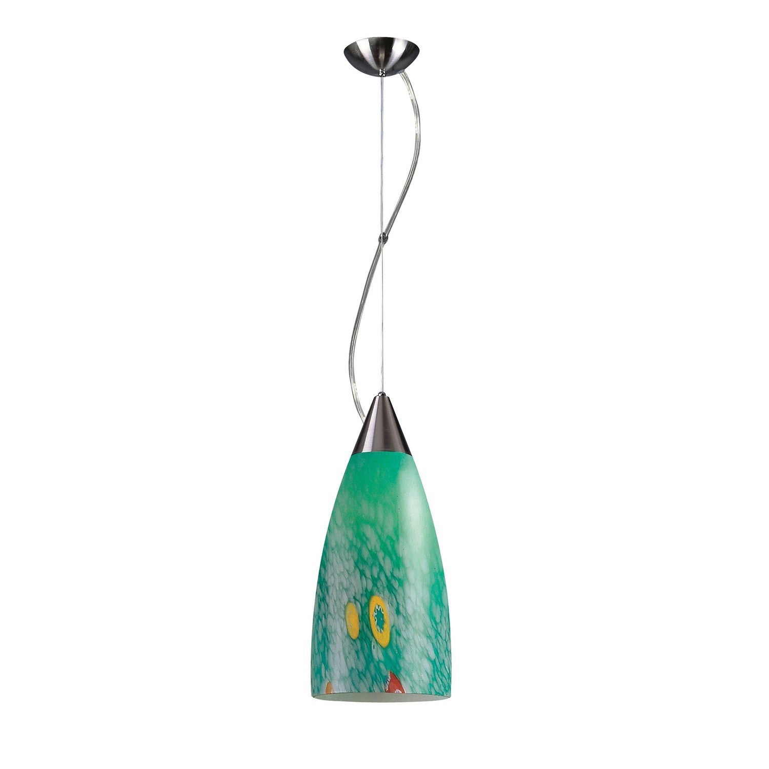 ELK Home - 135-1EM - One Light Pendant - Pendaglio - Satin Nickel