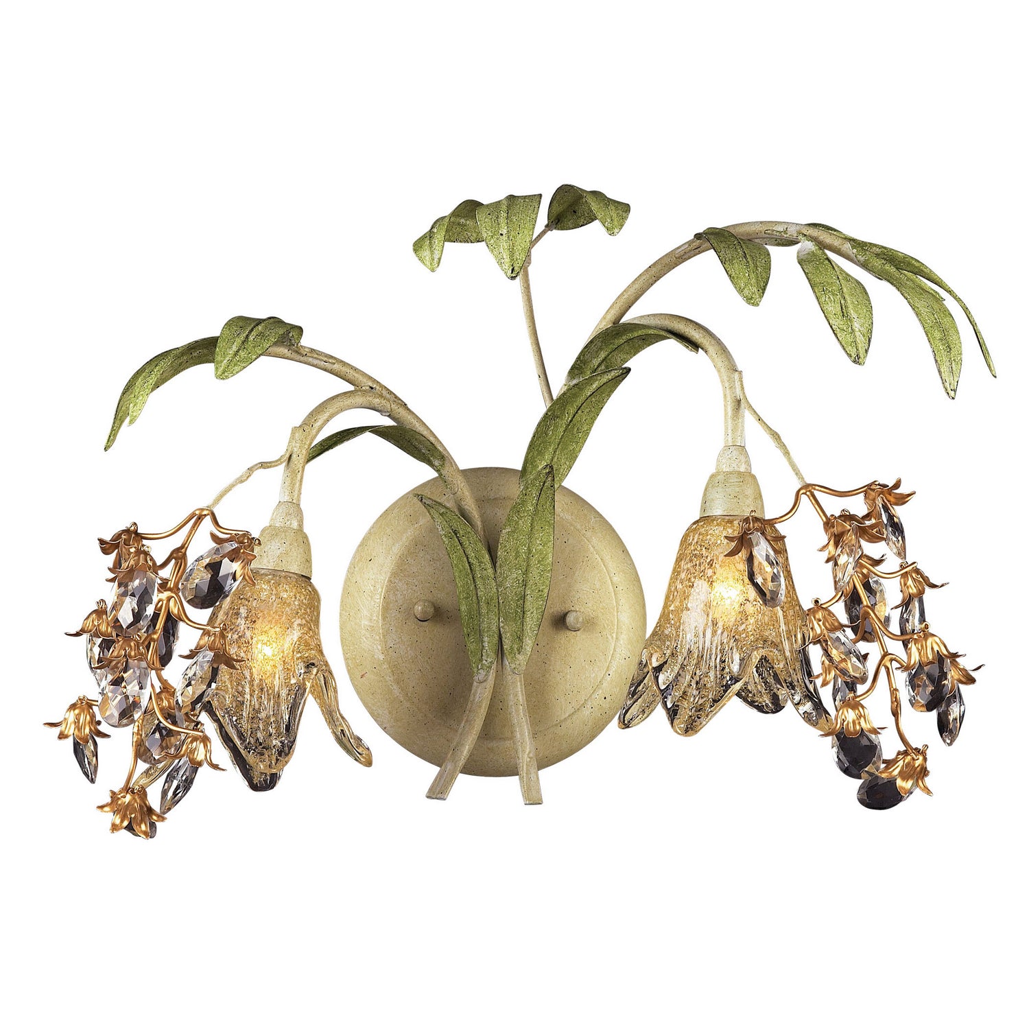 ELK Home - 16050 - Two Light Wall Sconce - Huarco - Sage Green