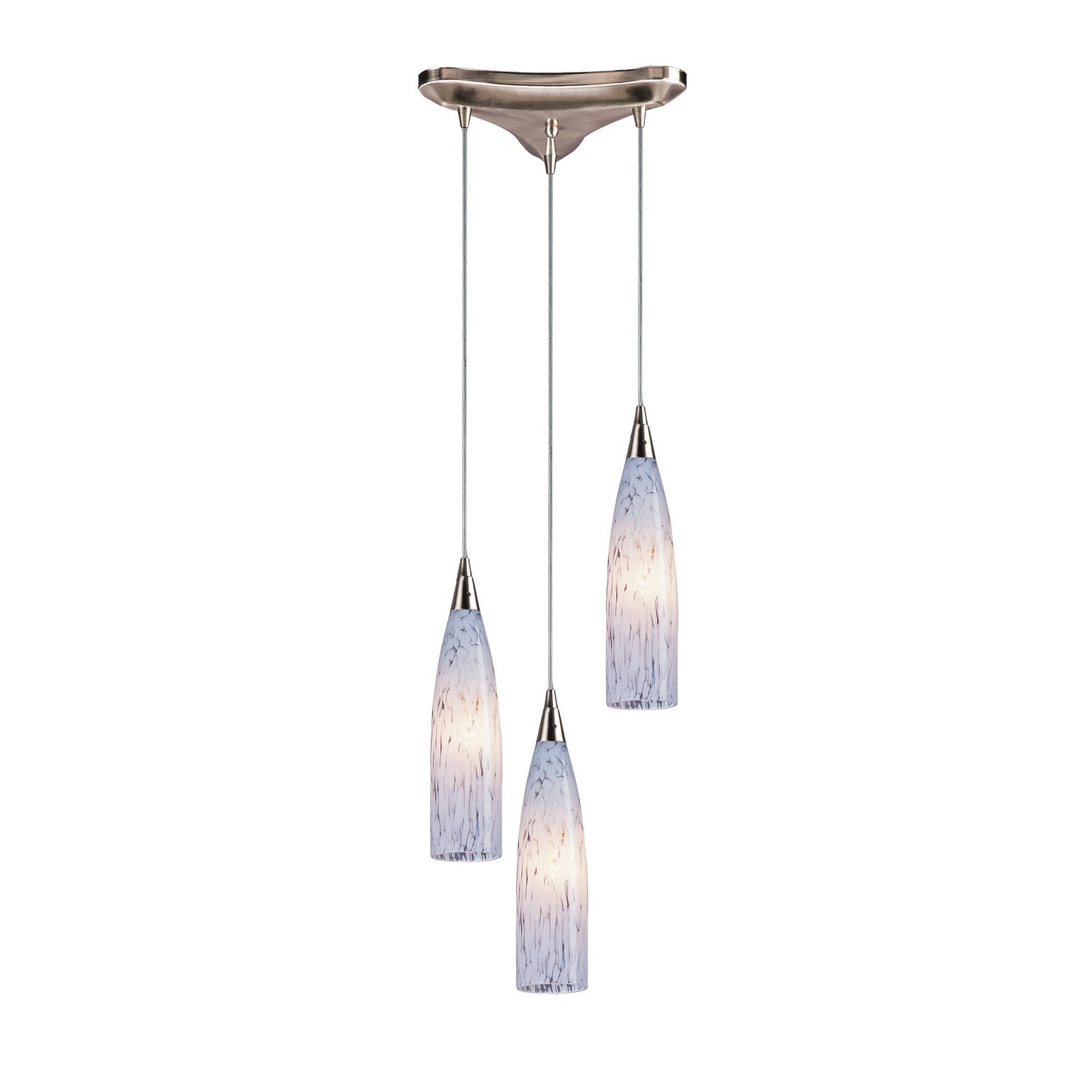 ELK Home - 501-3SW - Three Light Pendant - Lungo - Satin Nickel