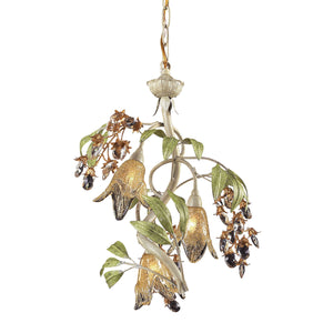 ELK Home - 86051 - Three Light Chandelier - Huarco - Sage Green