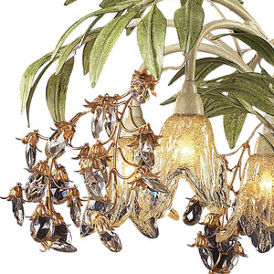 ELK Home - 86053 - Six Light Chandelier - Huarco - Sage Green