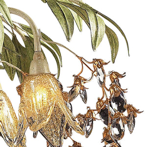 ELK Home - 86053 - Six Light Chandelier - Huarco - Sage Green