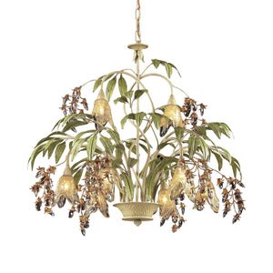 ELK Home - 86054 - LED Chandelier - Huarco - Sage Green