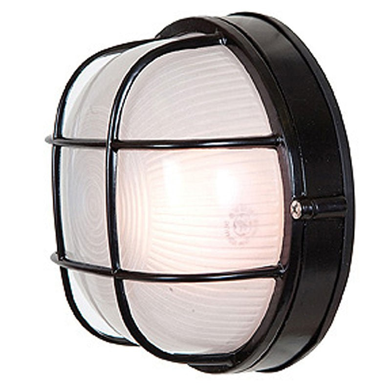 Access - 20294-BL/FST - One Light Bulkhead - Nauticus Round Dual Mount - Black