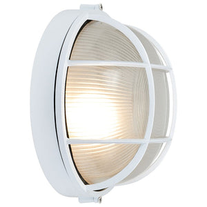 Access - 20296-WH/FST - One Light Bulkhead - Nauticus Round Dual Mount - White