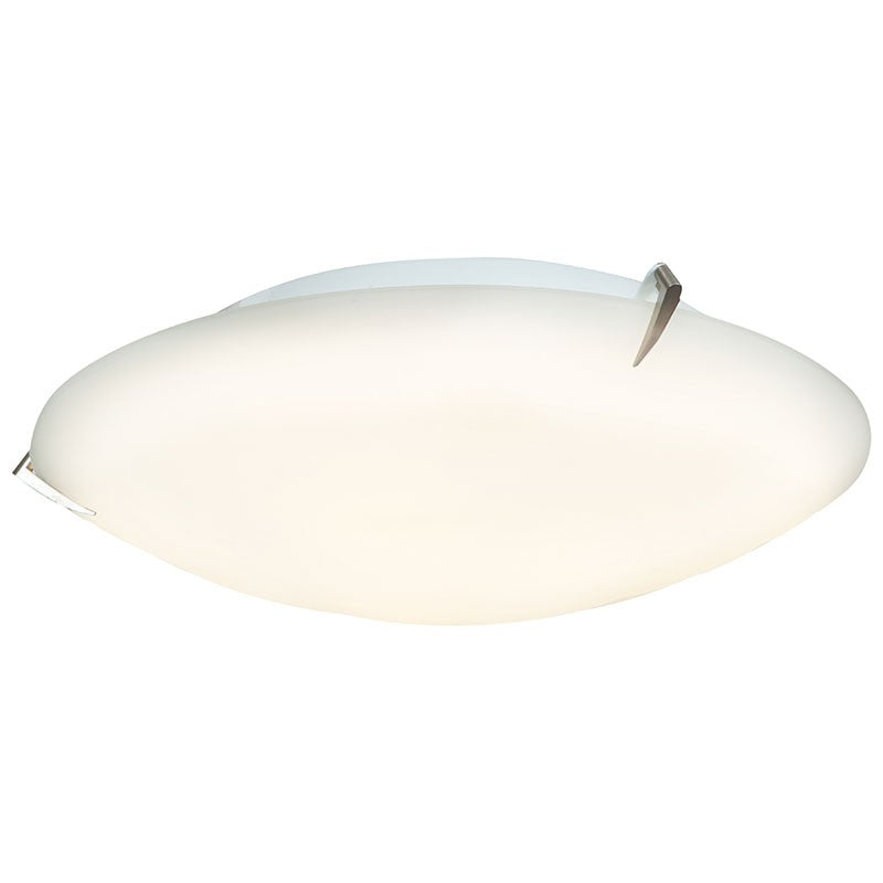 Access - 20662-BS/OPL - Three Light Flush Mount - Zenon - Brushed Steel