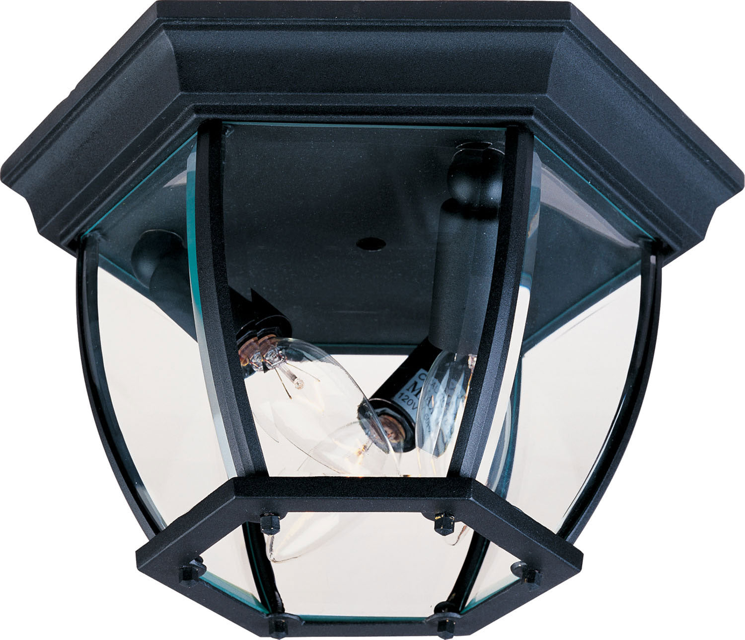 Maxim - 1029BK - Three Light Outdoor Ceiling Mount - Crown Hill - Black