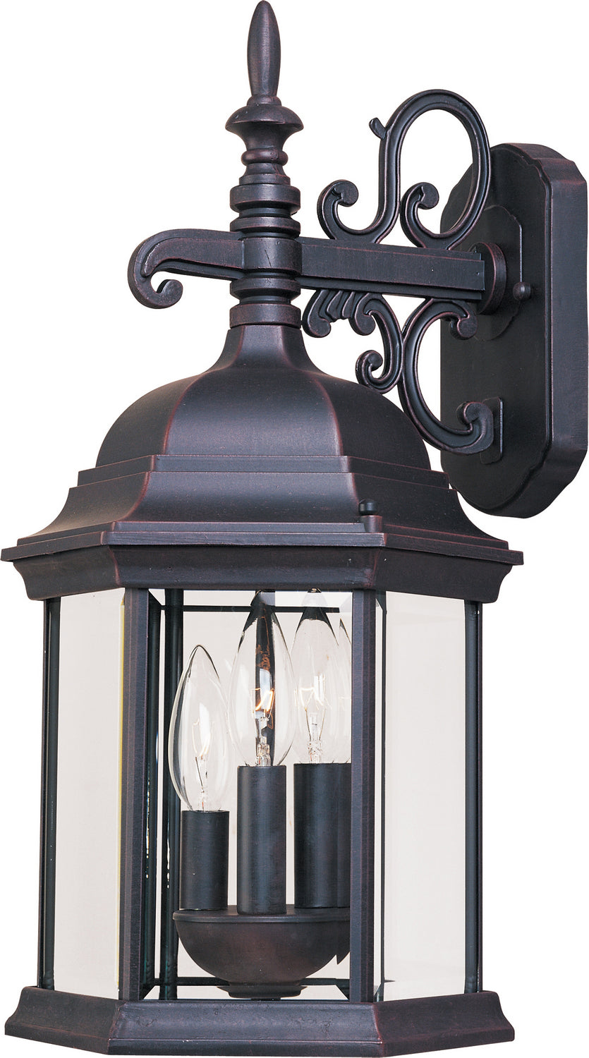 Maxim - 1073CLEB - Three Light Outdoor Wall Lantern - Builder Cast - Empire Bronze