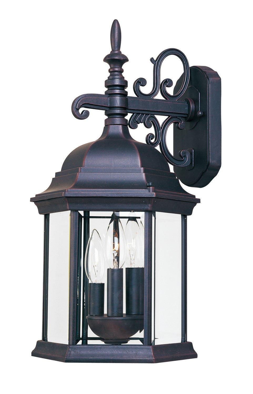 Maxim - 1073CLEB - Three Light Outdoor Wall Lantern - Builder Cast - Empire Bronze