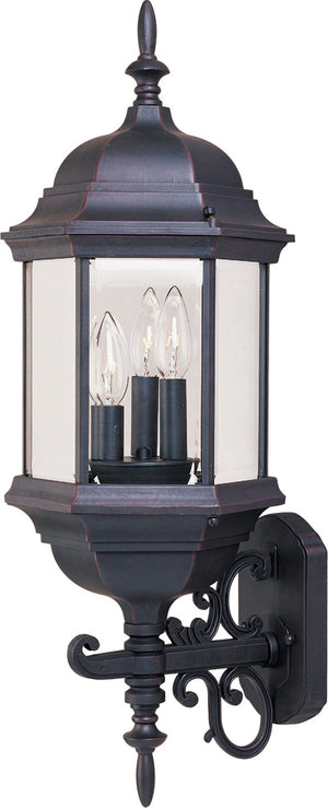 Maxim - 1074CLEB - Three Light Outdoor Wall Lantern - Builder Cast - Empire Bronze