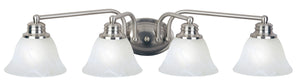 Maxim - 2689MRSN - Four Light Bath Vanity - Malaga - Satin Nickel