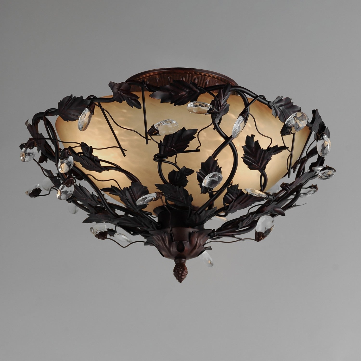 Maxim - 2859OI - Three Light Semi-Flush Mount - Elegante - Oil Rubbed Bronze