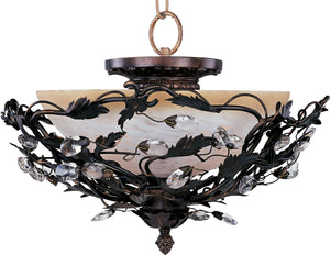 Maxim - 2859OI - Three Light Semi-Flush Mount - Elegante - Oil Rubbed Bronze