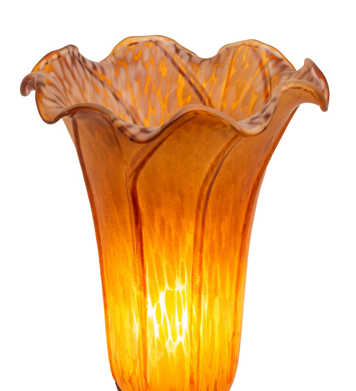 Meyda Tiffany - 11244 - One Light Accent Lamp - Amber Pond Lily - Mahogany Bronze