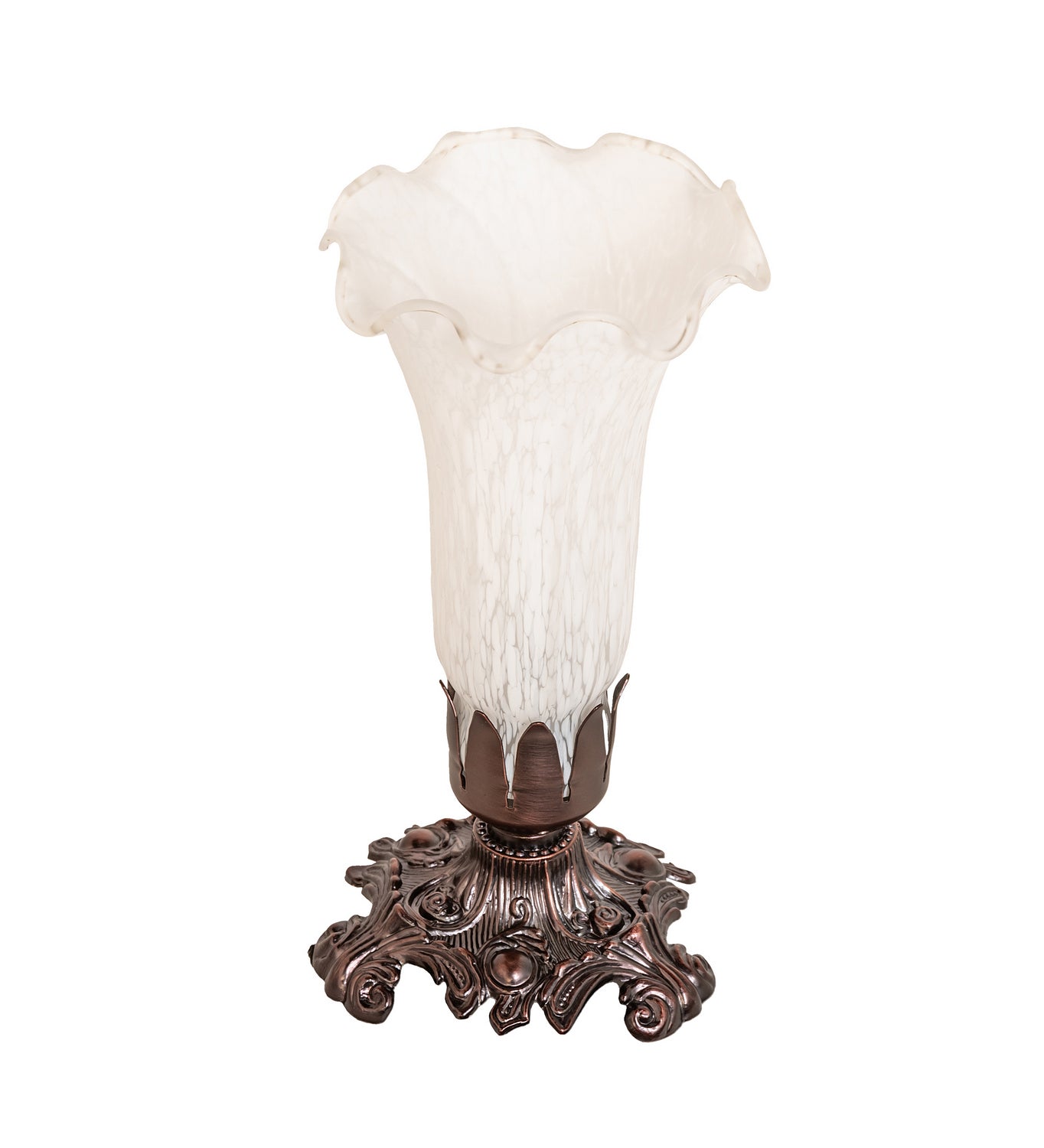 Meyda Tiffany - 11259 - One Light Accent Lamp - White - Mahogany Bronze