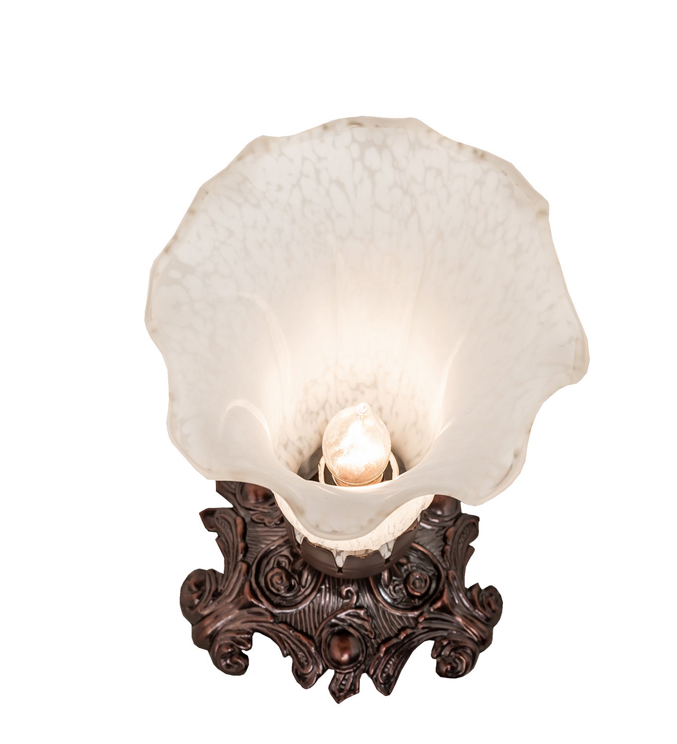 Meyda Tiffany - 11259 - One Light Accent Lamp - White - Mahogany Bronze