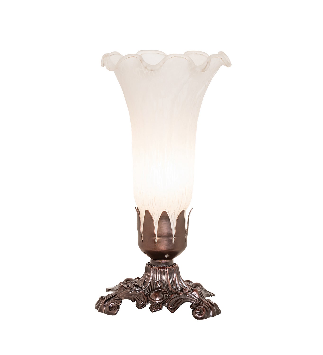 Meyda Tiffany - 11259 - One Light Accent Lamp - White - Mahogany Bronze